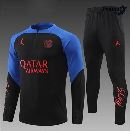 Tuta Calcio Bambino Paris PSG Noir/Bleu 2022-2023 I1235