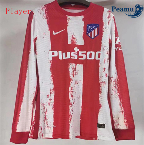 Maglia Calcio Player Atletico Madrid Prima Manche Longue 2021-2022