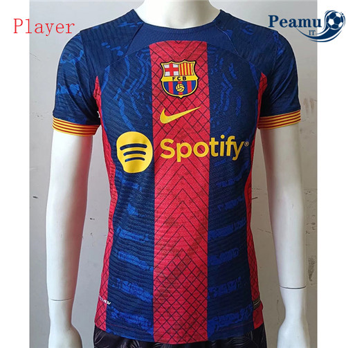 Maglia Calcio Player Barcellona Rosso 2022-2023