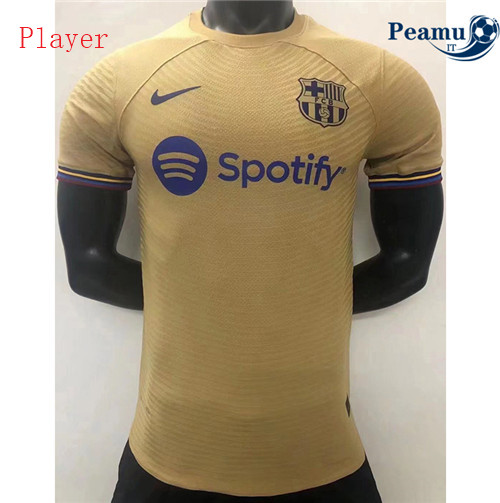 Maglia Calcio Player Barcellona Giallo 2022-2023