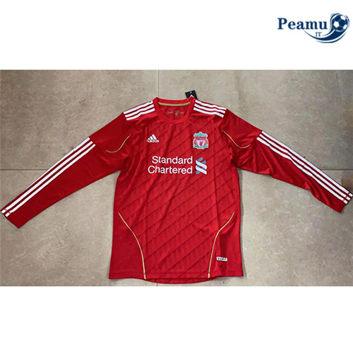 Classico Maglie Liverpool Prima Manche Longue 2010-11
