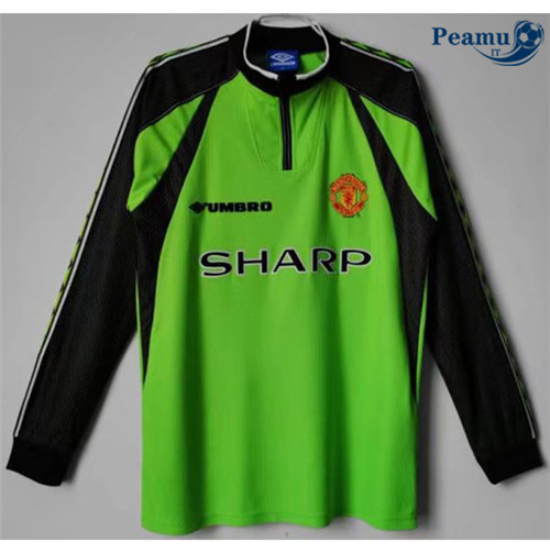 Classico Maglie Manchester United Gardien de but Manche Longue 1998