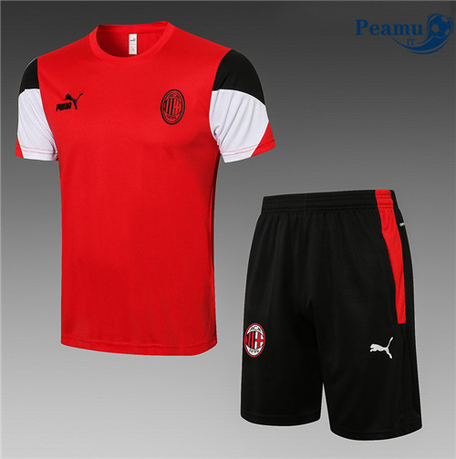 Kit Maglia Formazione AC Milan + Pantaloni Rosso 2022-2023