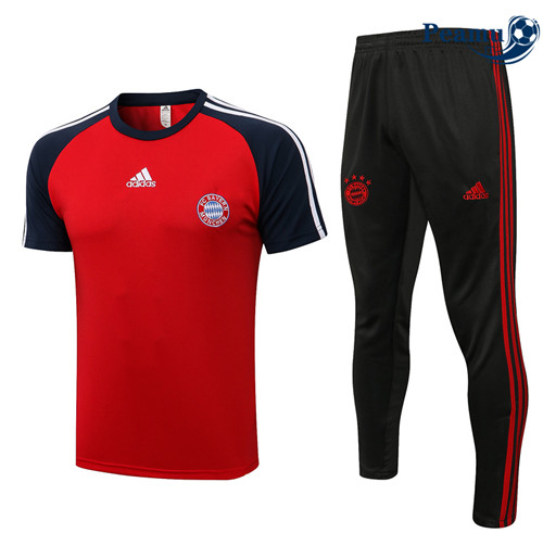 Kit Maglia Formazione Bayern Monaco + Pantaloni Rosso/Blu Navy 2022-2023