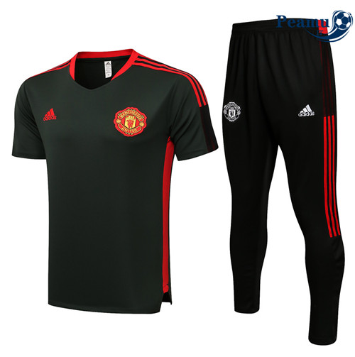 Kit Maglia Formazione Manchester United Verde Scuro 2022-2023
