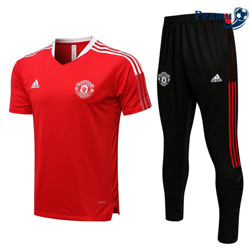 Kit Maglia Formazione Manchester United + Pantaloni Rouge 2022-2023