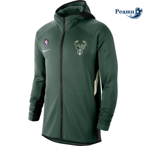 Peamu Maglia Calcio Tuta Calcio - Felpa con cappuccio Milwaukee Bucks - Green