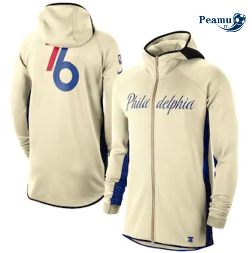 Peamu Maglia Calcio Tuta Calcio - Felpa con cappuccio Philadelphia 76ers - Cream