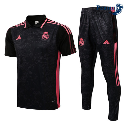 Kit Maglia Formazione Real Madrid POLO + Pantaloni Noir 2022-2023