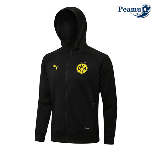 Giacca Con Cappuccio Borussia Dortmund Nero 2022-2023