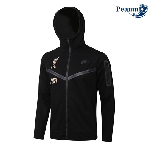 Giacca Con Cappuccio Liverpool Nero 2022-2023