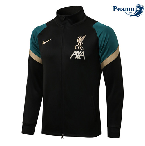 Giacca Calcio Liverpool Noir/Vert 2022-2023