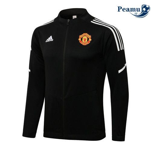 Giacca Calcio Manchester United Noir/Blanc Col bas 2022-2023