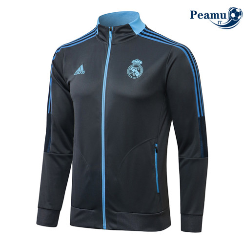 Giacca Calcio Real Madrid Gris foncé/Bleu 2022-2023