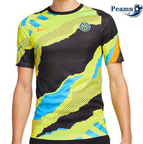 Maglia Calcio Inter Milan Pré-Match Nero 2022-2023