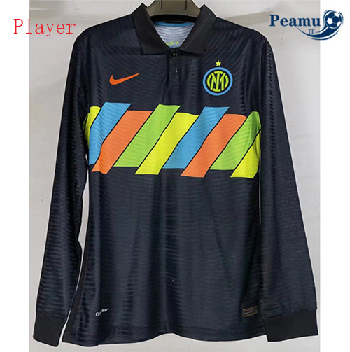 Maglia Calcio Player Inter Milan Terza Manche Longue 2021-2022