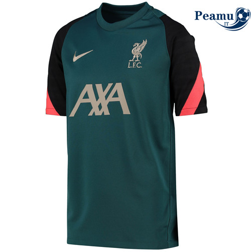 Maglia Calcio Liverpool Training Verde 2022-2023