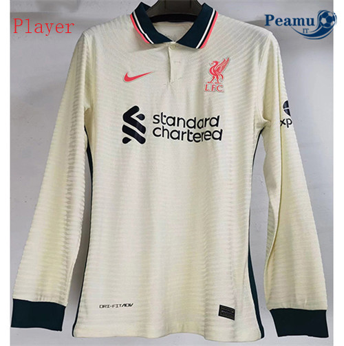 Maglia Calcio Player Liverpool Seconda Manche Longue 2021-2022