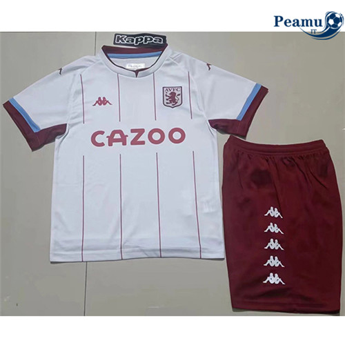 Maglia Calcio Aston Villa Bambino Seconda 2021-2022