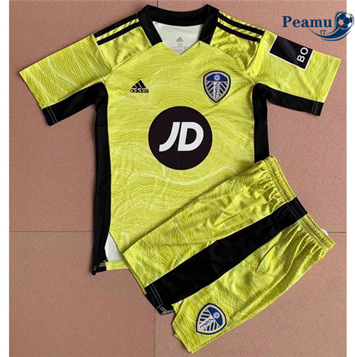 Maglia Calcio Leeds united Bambino Gardien de but Jaune 2021-2022