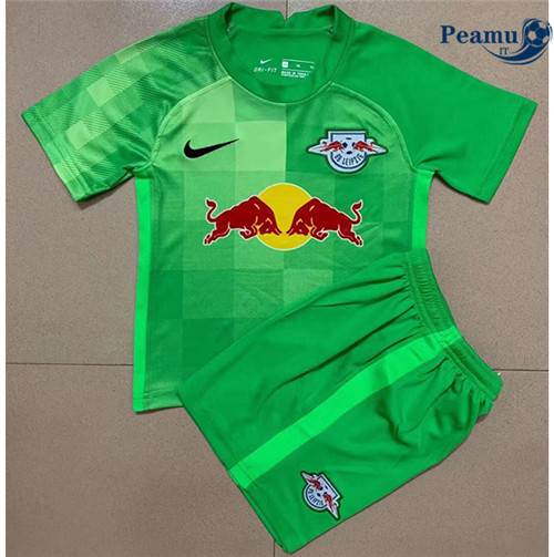 Maglia Calcio RB Leipzig Bambino Gardien de but Vert 2021-2022