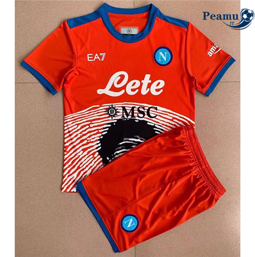 Maglia Calcio SSC Napoli Bambino edizione commemorativa Arancia 2022-2023