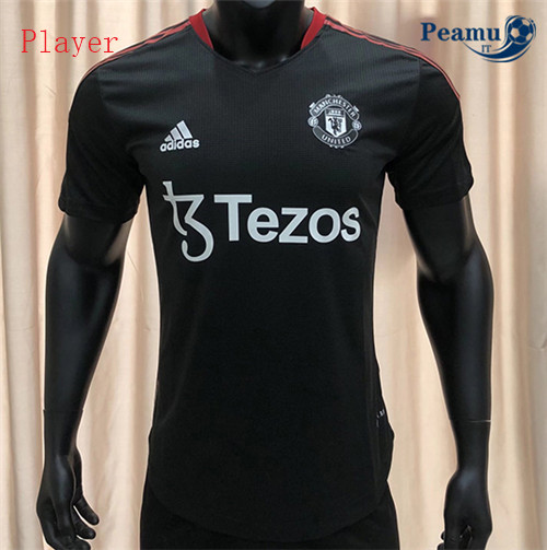 Maglia Calcio Player Manchester United Nero 2022-2023