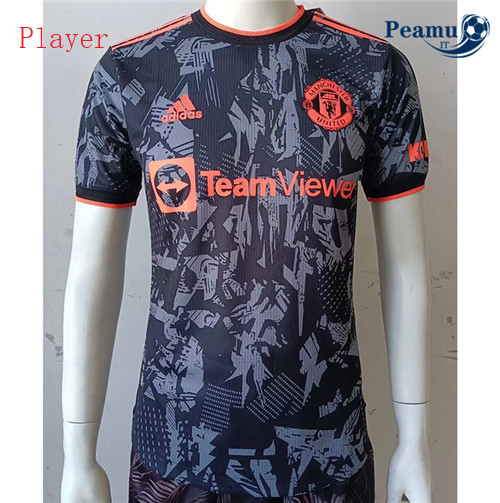 Maglia Calcio Player Manchester United camouflage Nero 2022-2023