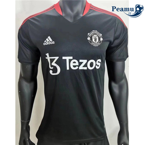 Maglia Calcio Manchester United training Nero 2022-2023