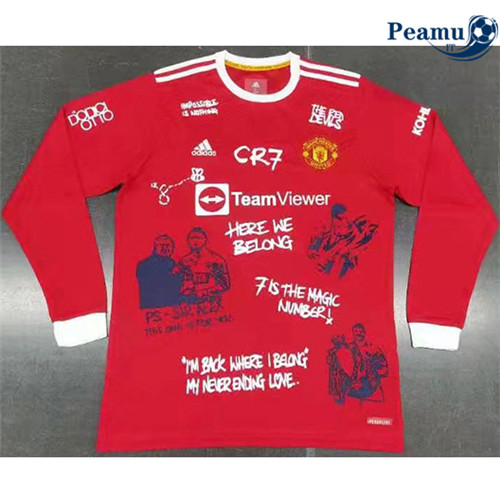 Maglia Calcio Manchester United Prima Special edition Manche Longue 2021-2022