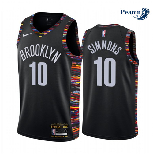 Peamu Maglia Calcio Ben Simmons, Brooklyn Nets 2020/21 - City Edition