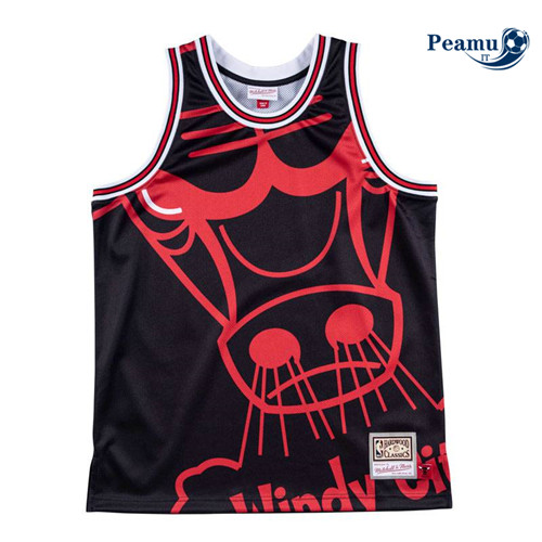 Peamu Maglia Calcio Chicago Bulls - Mitchell & Ness 'Big Face'