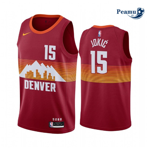 Peamu Maglia Calcio Nikola Jokic, Denver Nuggets 2020/21 - City Edition
