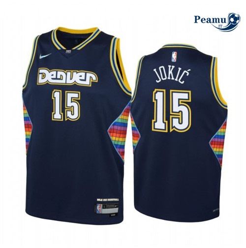 Peamu Maglia Calcio Nikola Jokic, Denver Nuggets 2021/22 - City Edition