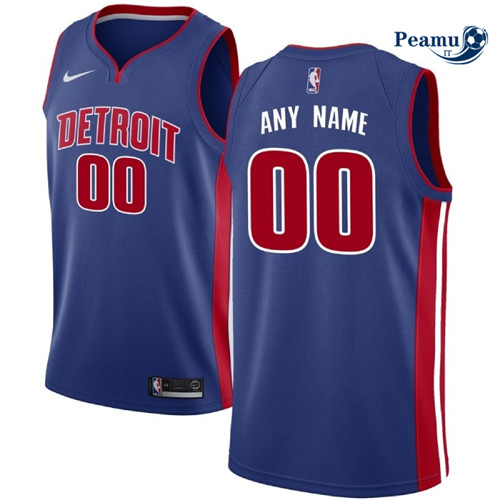 Peamu Maglia Calcio Custom, Detroit Pistons - Icon