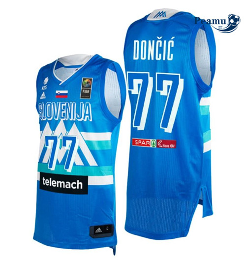 Peamu Maglia Calcio Luka Doncic, Eslovenia 2021 JJOO - Blue