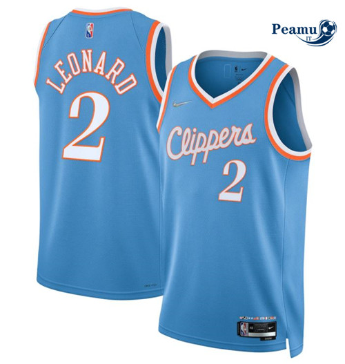 Peamu Maglia Calcio Kawhi Leonard, Los Angeles Clippers 2021/22 - City Edition