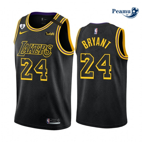 Peamu Maglia Calcio Kobe Bryant, Los Angeles Lakers 'Black Mamba'