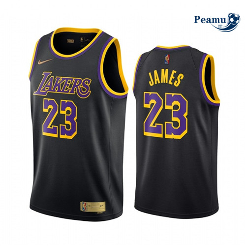 Peamu Maglia Calcio LeBron James, Los Angeles Lakers 2020/21 - Earned Edition