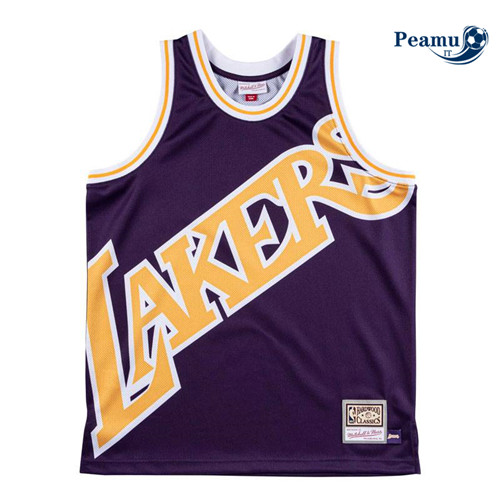 Peamu Maglia Calcio Los Angeles Lakers - Mitchell & Ness 'Big Face'