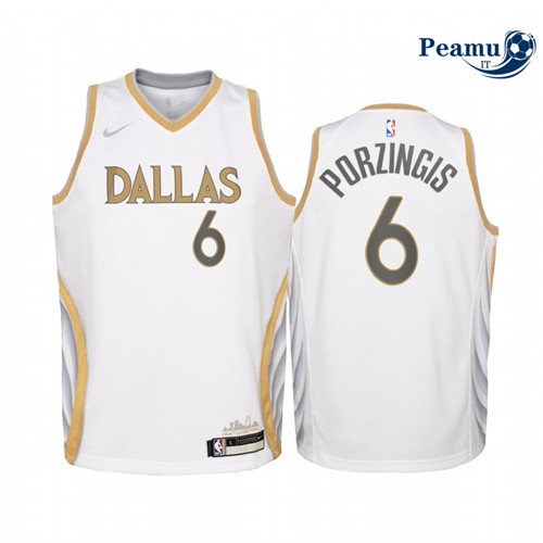 Peamu Maglia Calcio Kristaps Porzingis, Mavericks Dallas 2020/21 - City Edition