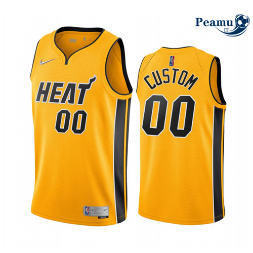 Peamu Maglia Calcio Custom, Miami Heat 2020/21 - Earned Edition