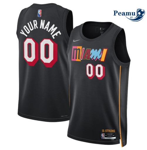 Peamu Maglia Calcio Custom, Miami Heat 2021/22 - City Edition