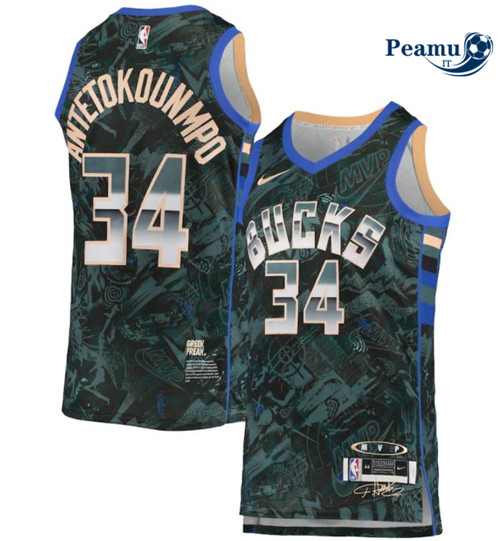 Peamu Maglia Calcio Giannis Antetokounmpo, Milwaukee Bucks MVP Series