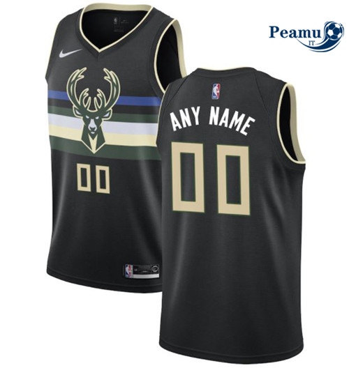 Peamu Maglia Calcio Custom, Milwaukee Bucks - Statement