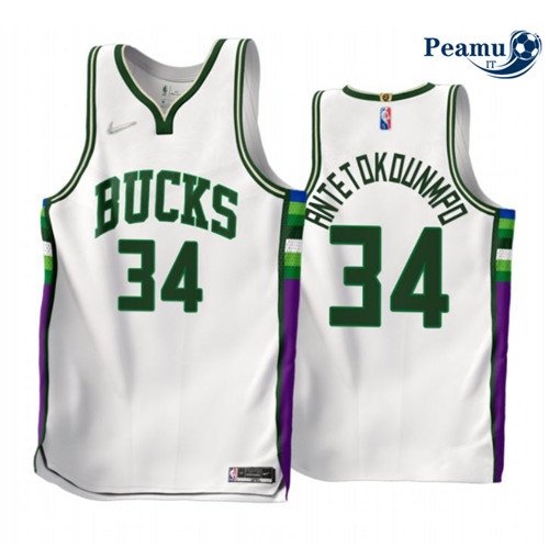 Peamu Maglia Calcio Giannis Antetokounmpo, Milwaukee Bucks 2021/22 - City Edition