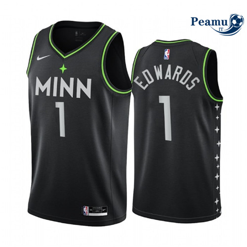 Peamu Maglia Calcio Anthony Edwards, Minnesota Timberwolves 2020/21 - City Edition