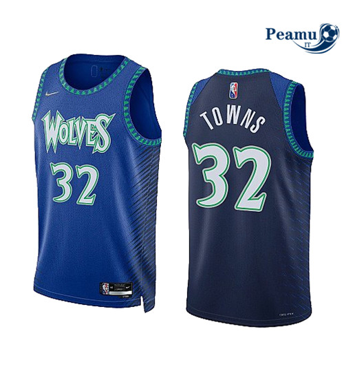 Peamu Maglia Calcio Karl-Anthony Towns, Minnesota Timberwolves 2021/22 - City Edition