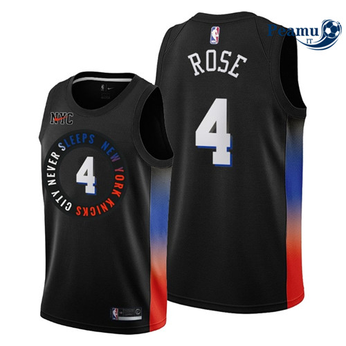 Peamu Maglia Calcio Derrick Rose, New York Knicks 2020/21 - City Edition