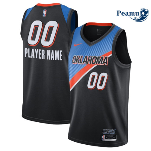 Peamu Maglia Calcio Custom, OKC Thunder 2020/21 - City Edition
